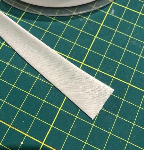 18mm Bias Binding Single Fold White