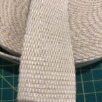 Grey with Silver Sparkly 30mm Webbing