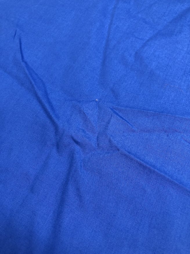 Blue cotton fabric