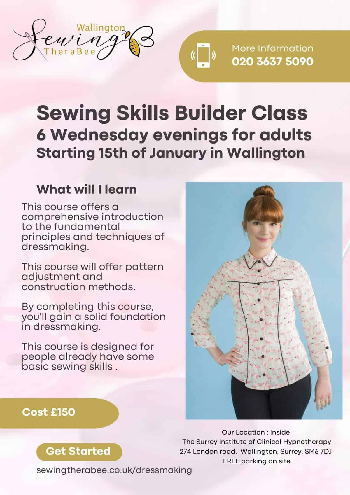 beginners dressmaking course